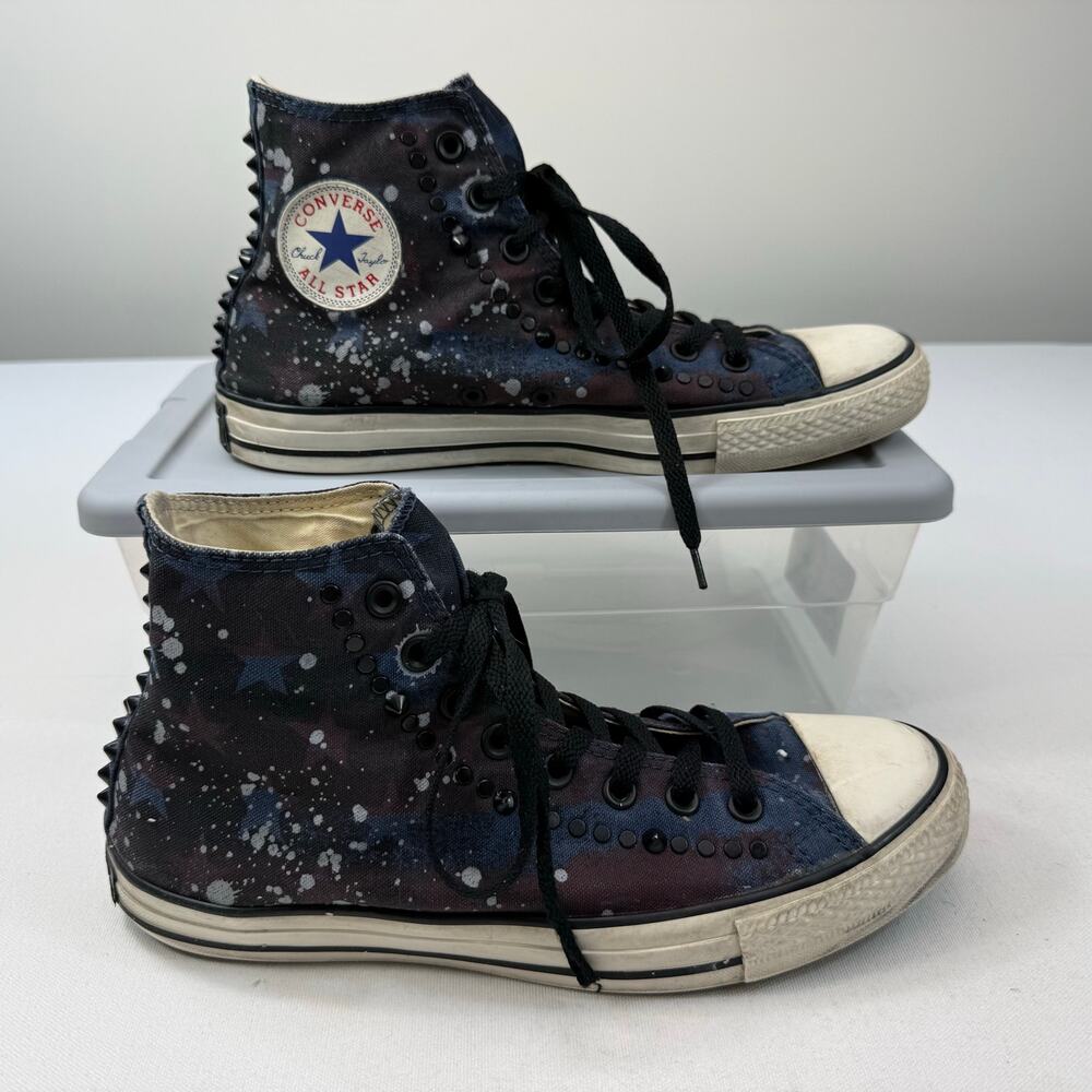 Converse All Star Chuck Taylor Studded Galaxy Splatter Punk High Tops Mens 9
